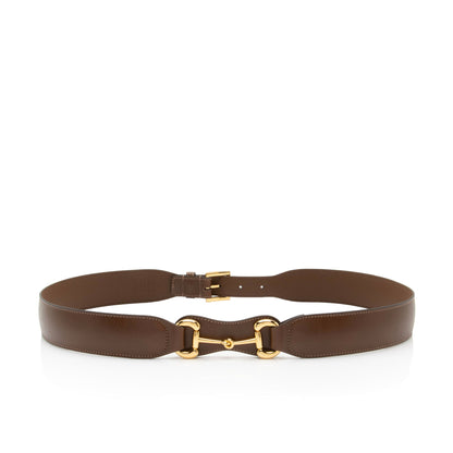 Gucci Smooth Leather Horsebit Belt - Size 38 / 97 (SHF-30Sj3A)