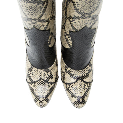 Gucci Snakeskin Leather Boots - Size 9.5 / 39.5
