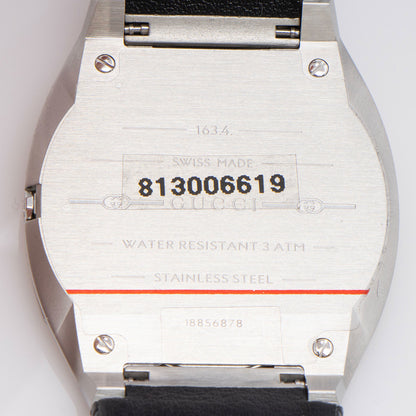 Gucci Stainless Steel Embossed Calfskin 25H Watch