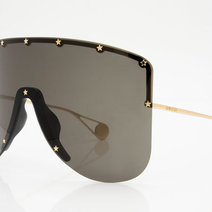 Gucci Star Studded Shield Sunglasses