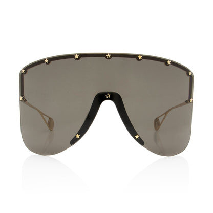 Gucci Star Studded Shield Sunglasses