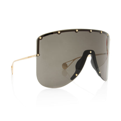 Gucci Star Studded Shield Sunglasses