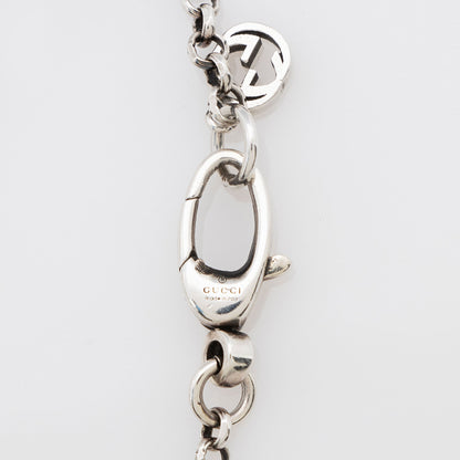 Gucci Sterling Silver GG Marmont Key Charm Bracelet