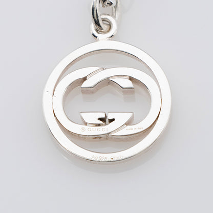 Gucci Sterling Silver Interlocking GG Necklace (SHF-nriOUx)