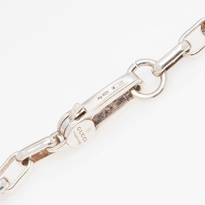 Gucci Sterling Silver Interlocking GG Necklace