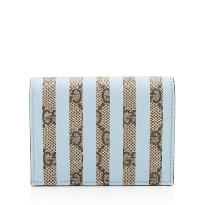 Gucci Striped GG Supreme Card Case (SHF-1rnRmQ)