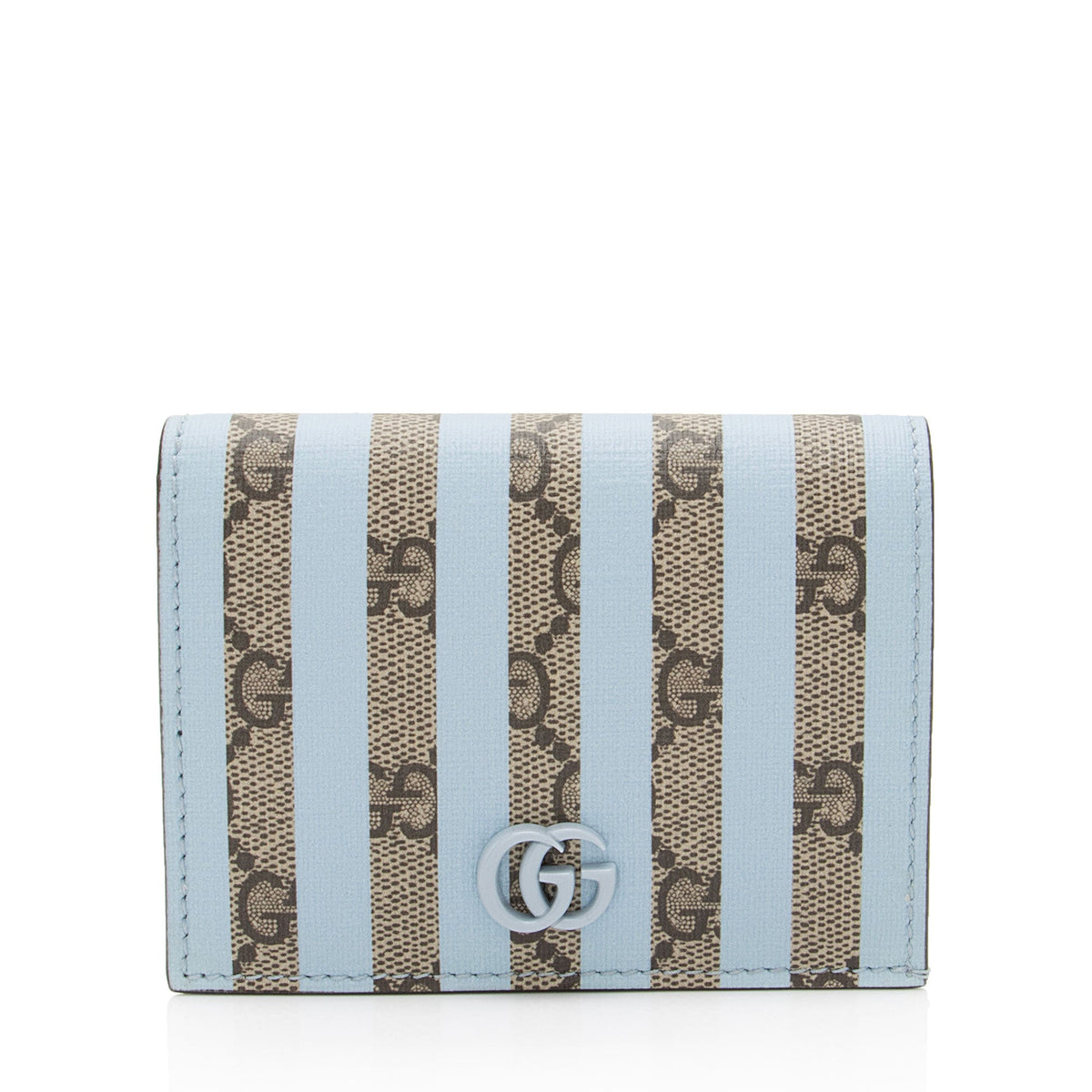 Gucci Striped GG Supreme Card Case (SHF-1rnRmQ)