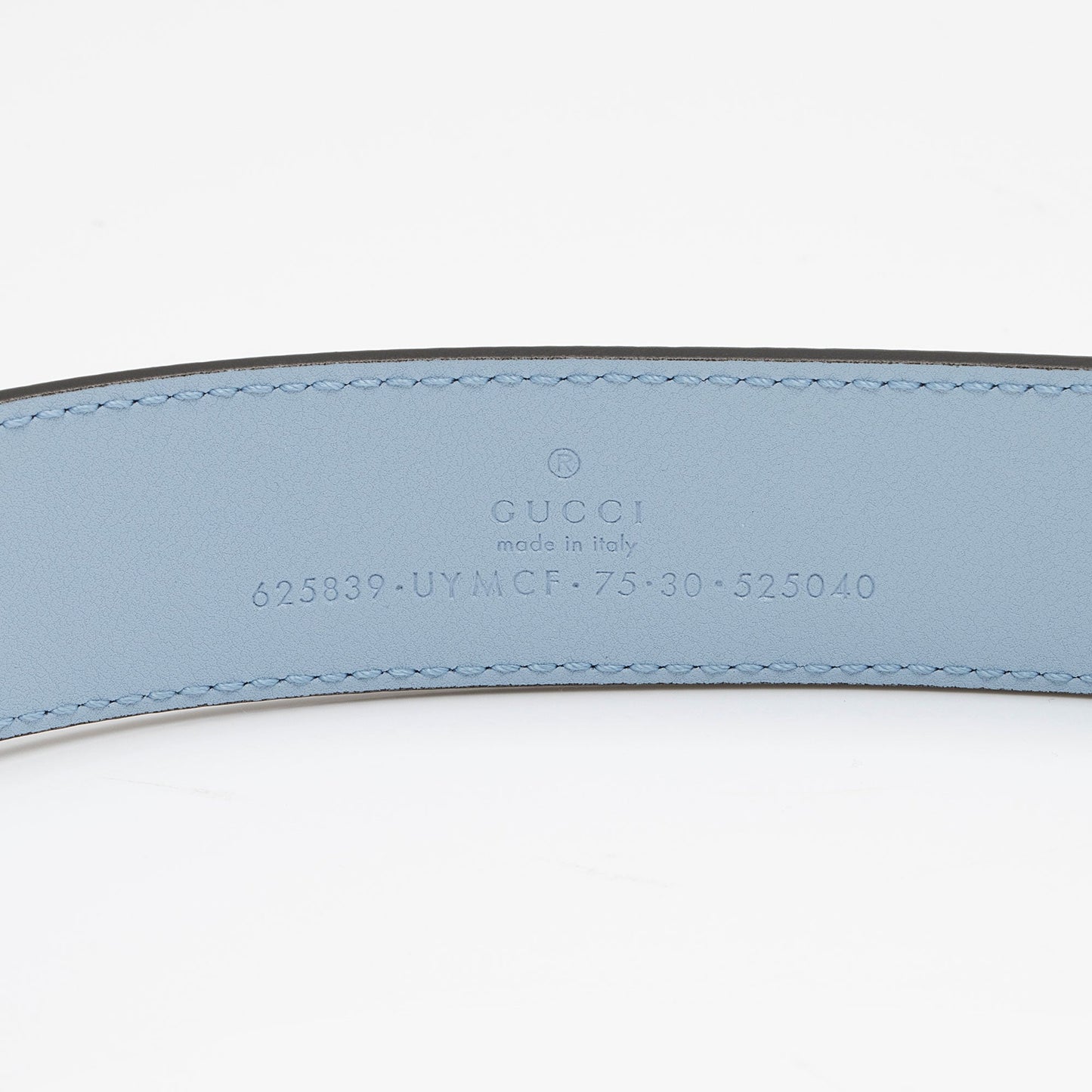 Gucci Striped GG Supreme GG Marmont Thin Belt - Size 30 / 75 (SHF-LKb9Q5)