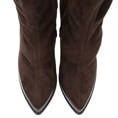 Gucci Suede Platform Ankle Boots - Size 7 / 37
