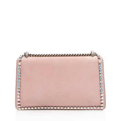 Gucci Suede Crystal Dionysus Small Shoulder Bag (SHF-hnxJiv)