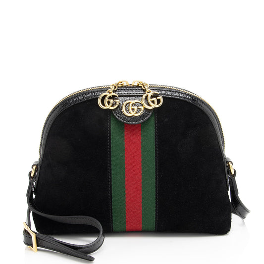 Gucci Suede Ophidia Dome Small Shoulder Bag (SHF-CFe9gy)