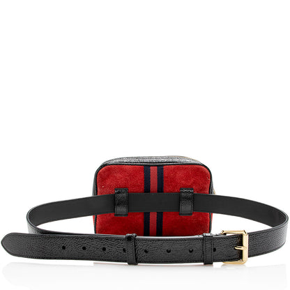 Gucci Suede Ophidia Small Belt Bag - Size 38 / 95 - FINAL SALE (SHF-16533)