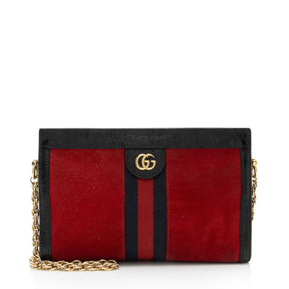 Gucci Suede Ophidia Small Shoulder Bag (SHF-BWJZkP)