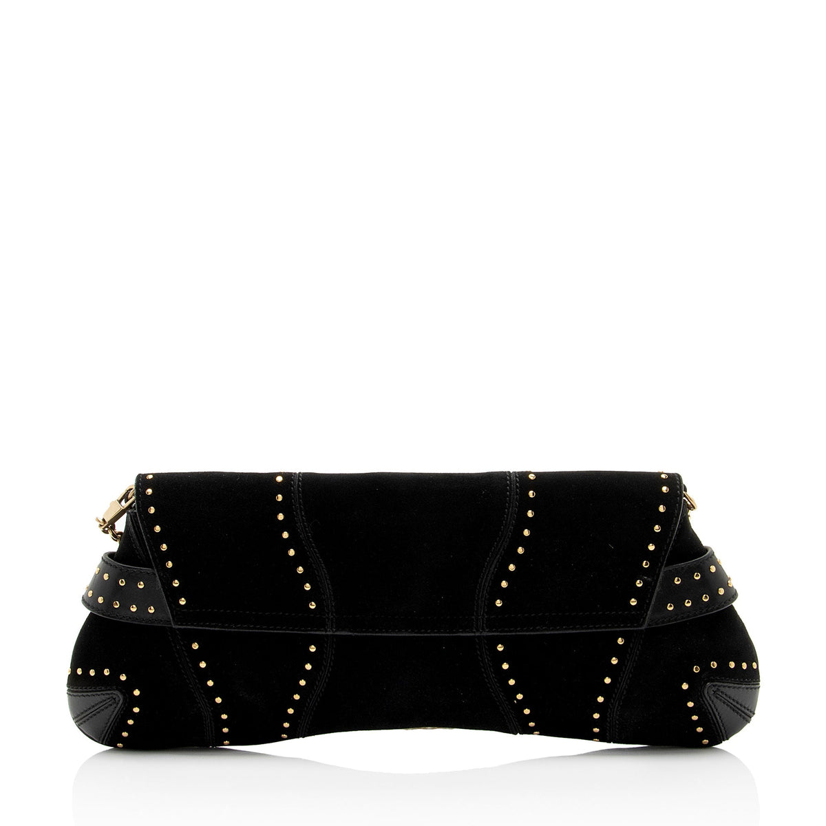 Gucci Suede Studded Horsebit Clutch (SHF-myTX76)