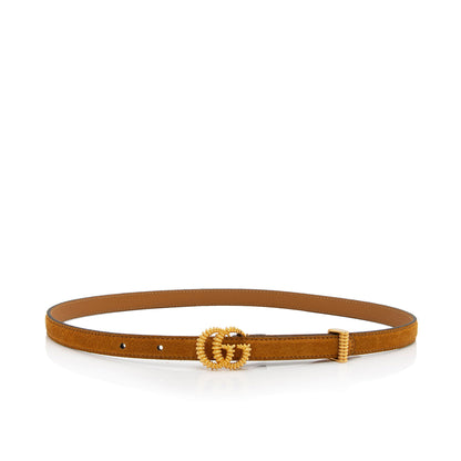 Gucci Suede Torchon GG Skinny Belt - Size 28 / 71 (SHF-Dhlqyz)