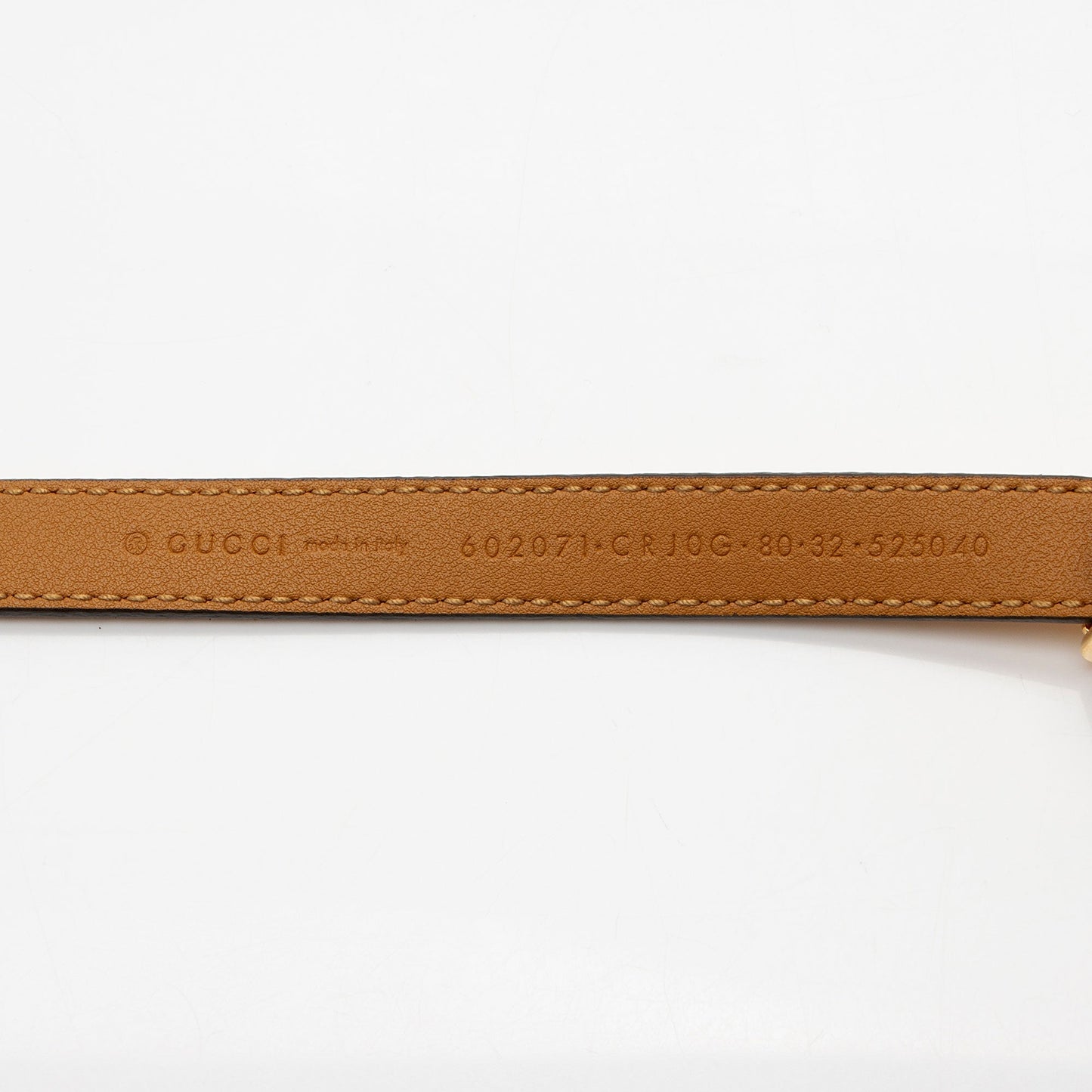 Gucci Suede Torchon GG Skinny Belt - Size 32 / 80 (SHF-mlHMGz)