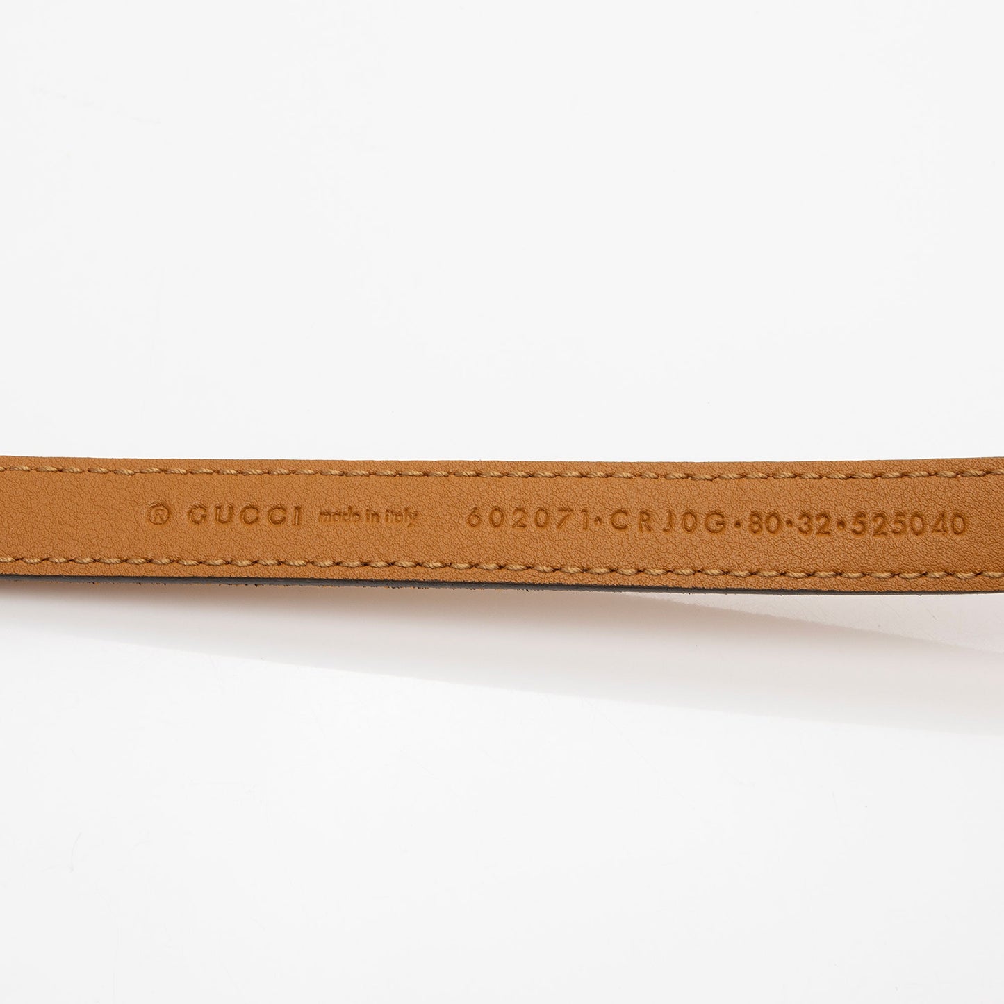 Gucci Suede Torchon GG Skinny Belt - Size 32 / 80 (SHF-3Q44dF)