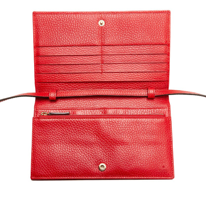 Gucci Swing Leather Continental Wallet on Strap (SHG-Ht1Fw3)
