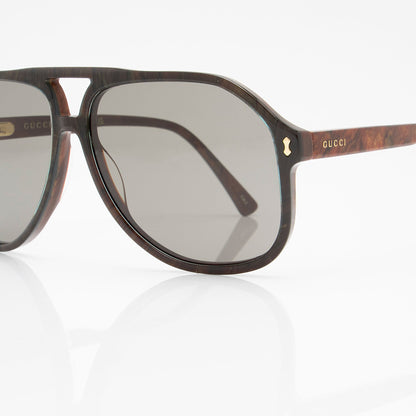 Gucci Oversize Aviator Sunglasses (SHF-rZcNxr)