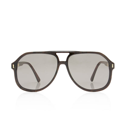 Gucci Oversize Aviator Sunglasses (SHF-rZcNxr)