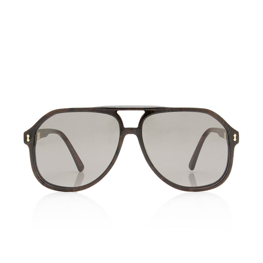 Gucci Oversize Aviator Sunglasses (SHF-rZcNxr)