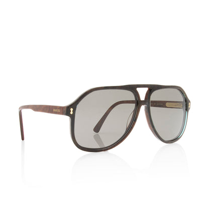 Gucci Oversize Aviator Sunglasses (SHF-rZcNxr)