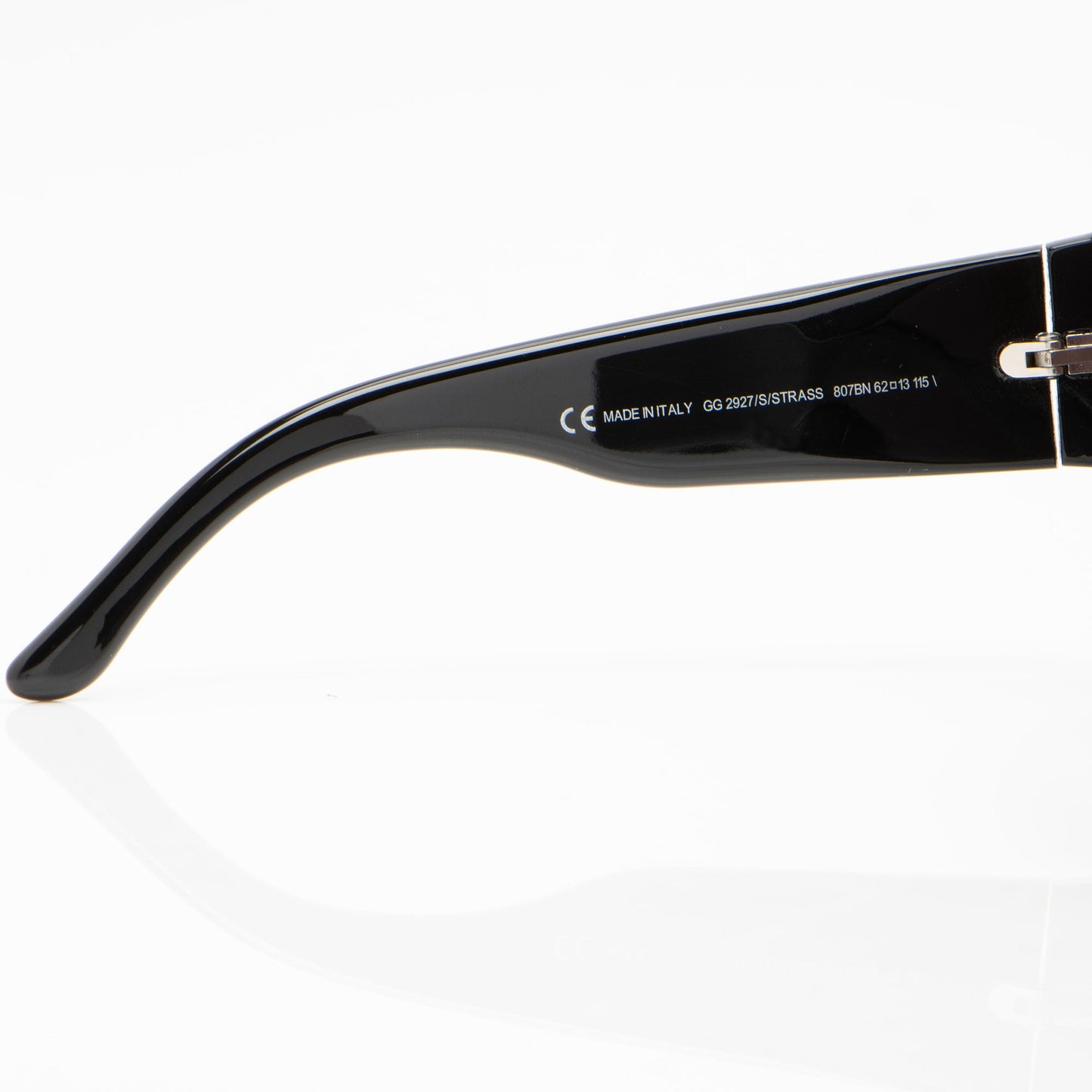 Gucci Vintage Crystal Logo Round Sunglasses