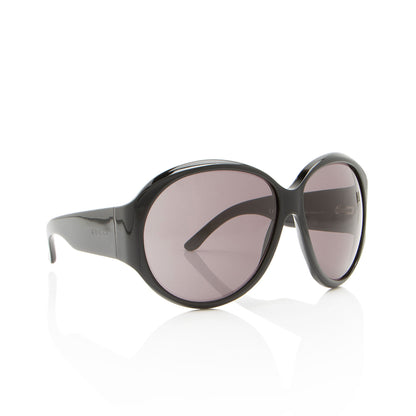 Gucci Vintage Crystal Logo Round Sunglasses