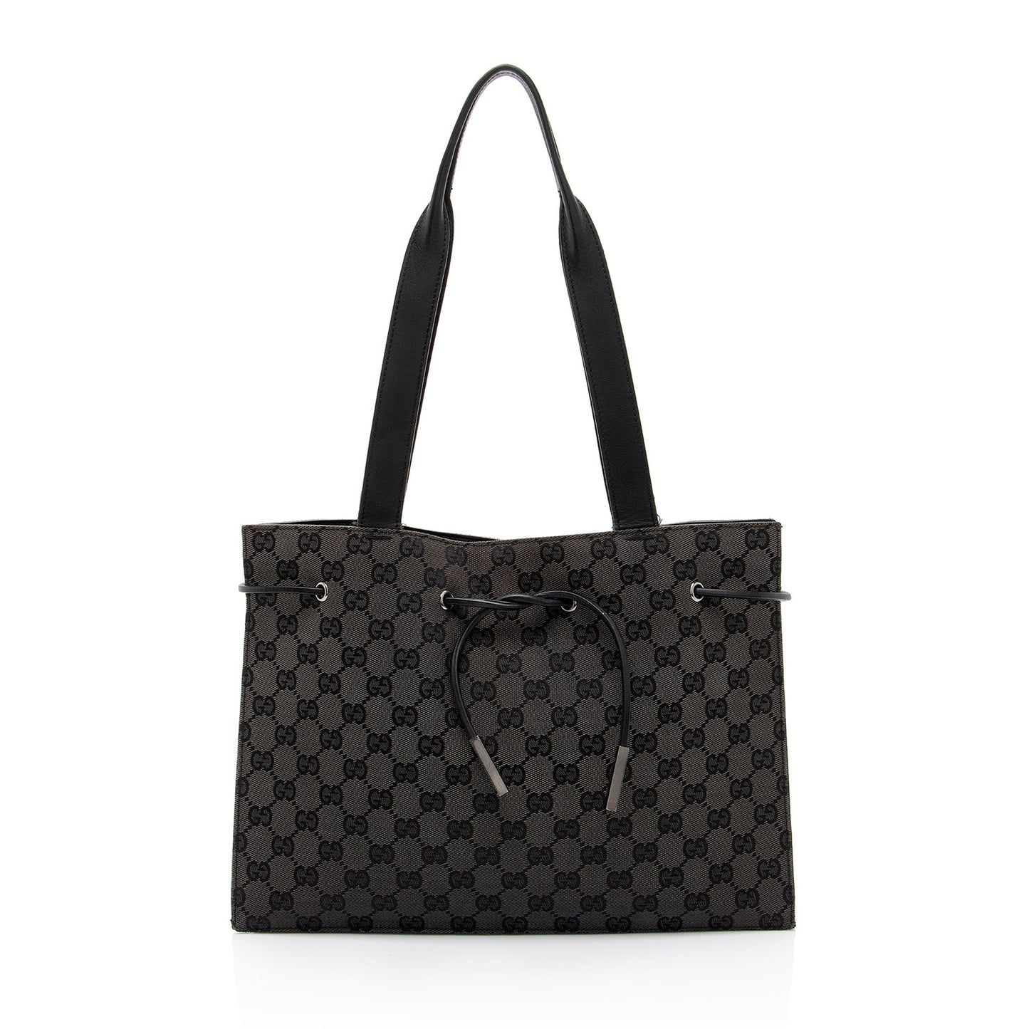 Gucci Vintage GG Canvas Drawstring Tote (SHF-psl0Np)