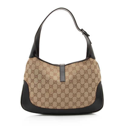 Gucci Vintage GG Canvas Jackie Hobo (SHF-0vIVSI)
