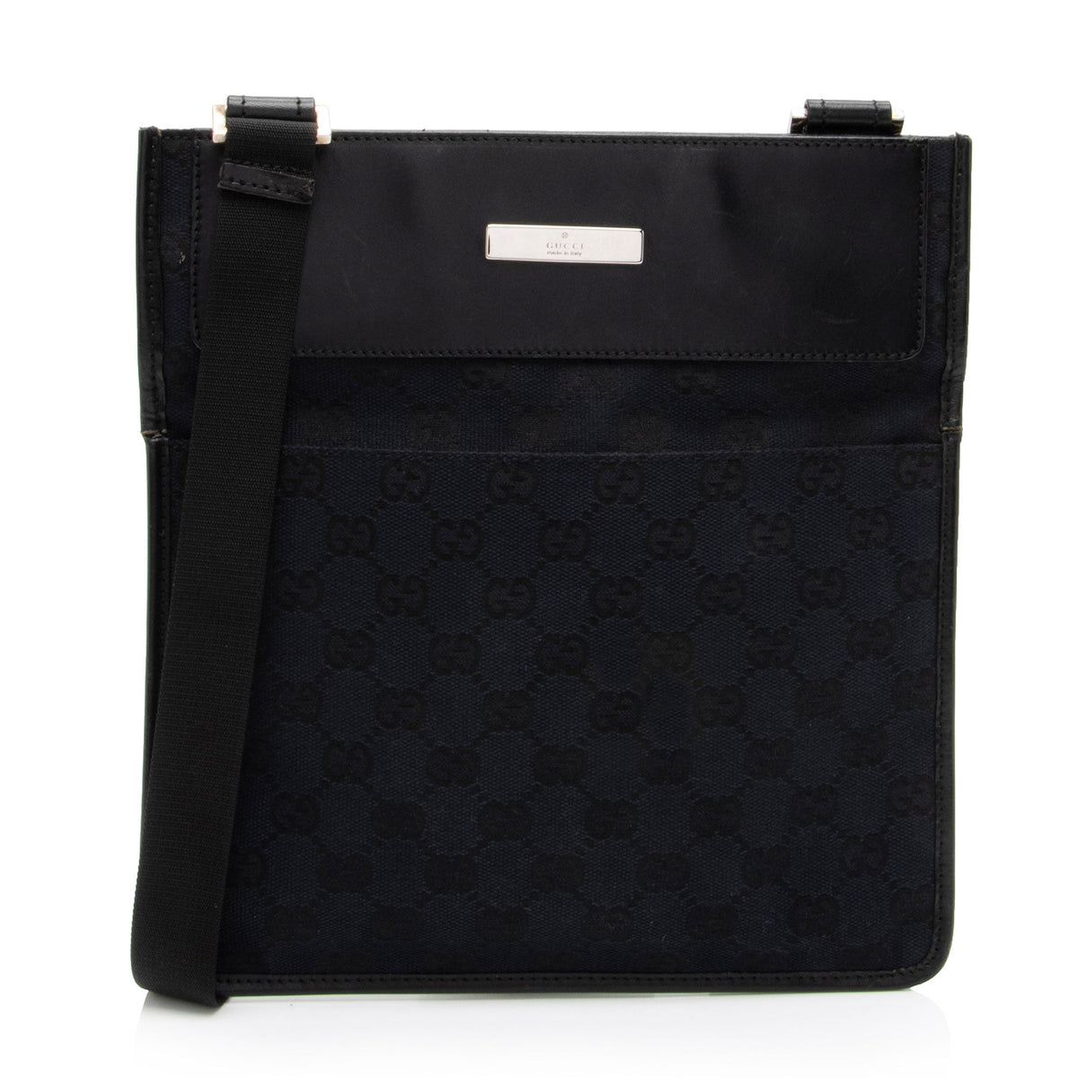 Gucci Vintage GG Canvas Messenger (SHF-jzVt7I)