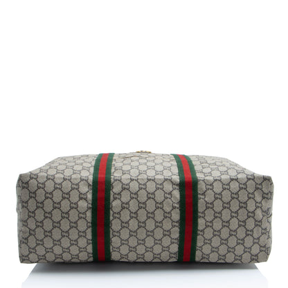 Gucci Vintage GG Plus Web Travel Tote (SHF-eJxKkp)