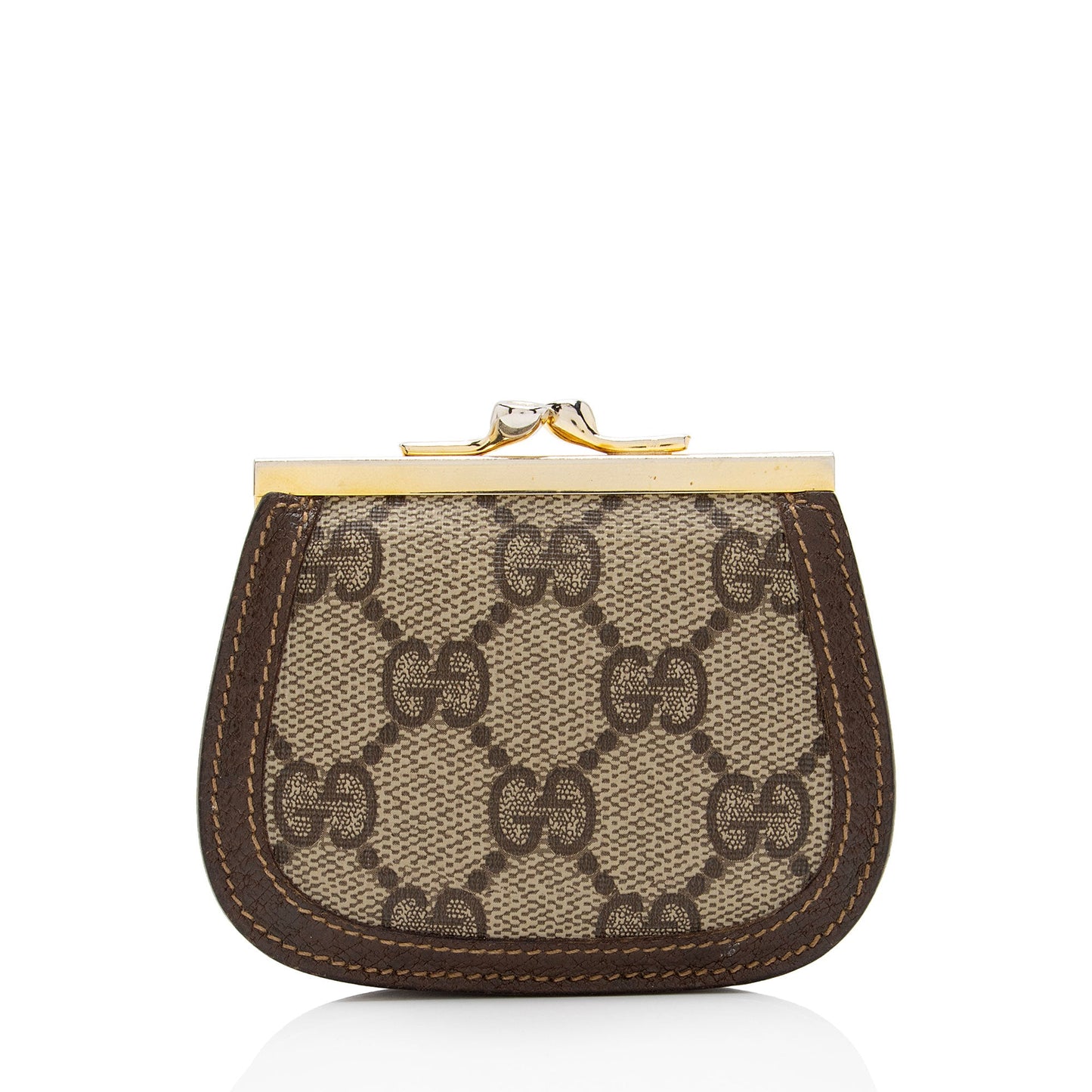 Gucci Vintage GG Supreme Kiss Lock Coin Pouch (SHF-xxZ0al)