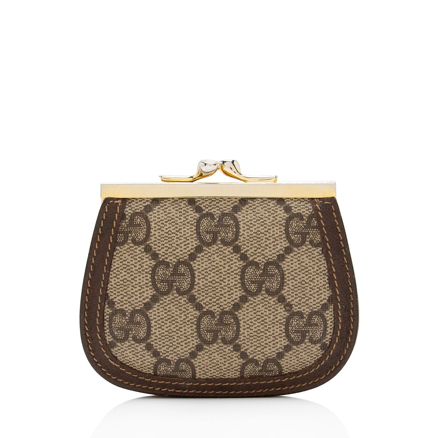 Gucci Vintage GG Supreme Kiss Lock Coin Pouch (SHF-xxZ0al)