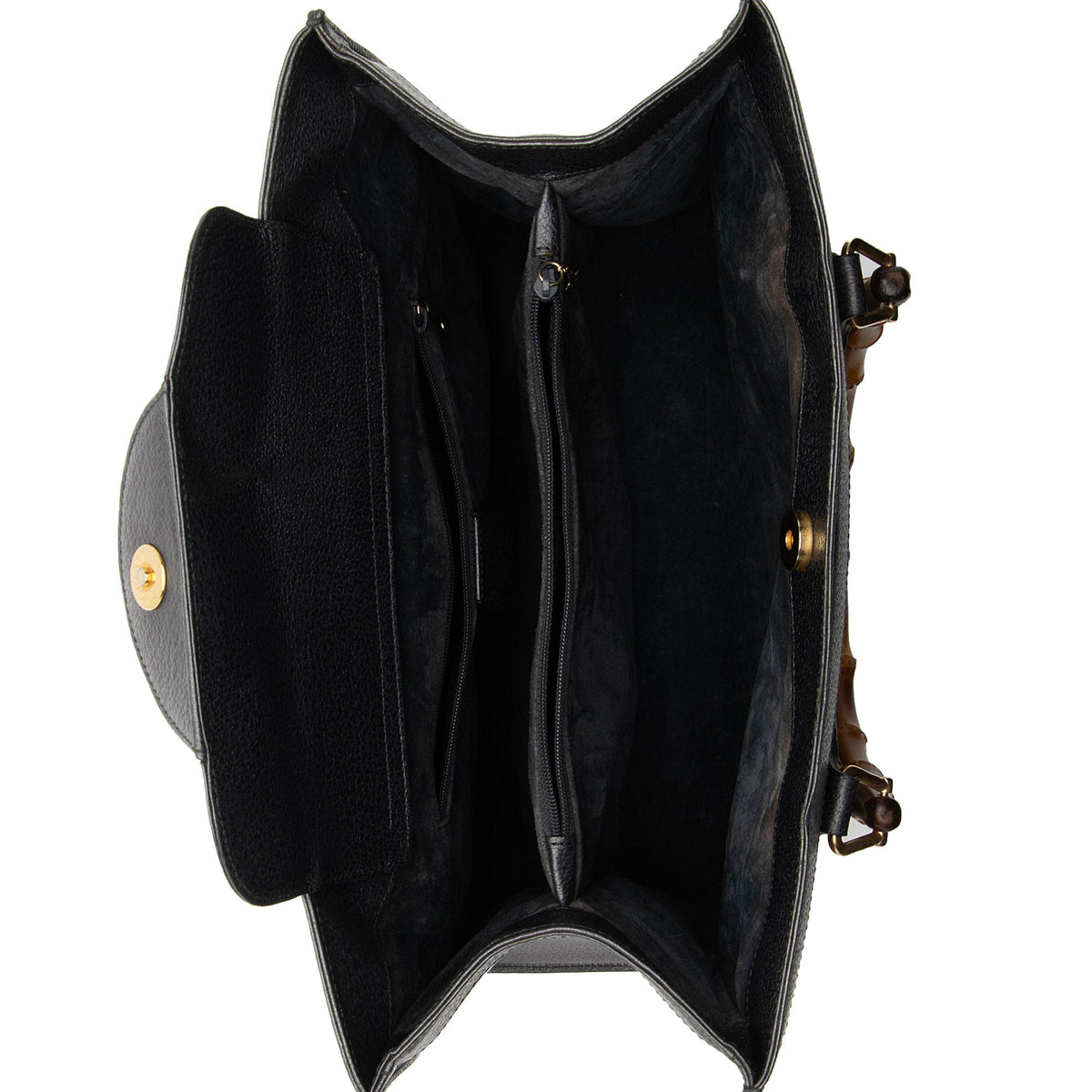 Gucci Vintage Leather Bamboo Diana Tote (SHF-7SmqFT)