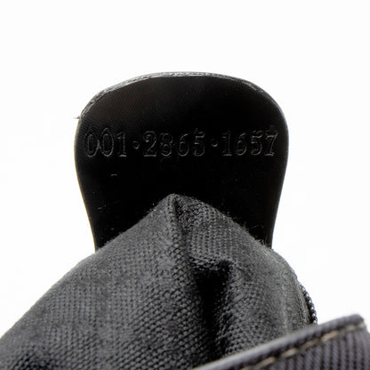 Gucci Vintage Nylon Bamboo Drawstring Bucket Bag