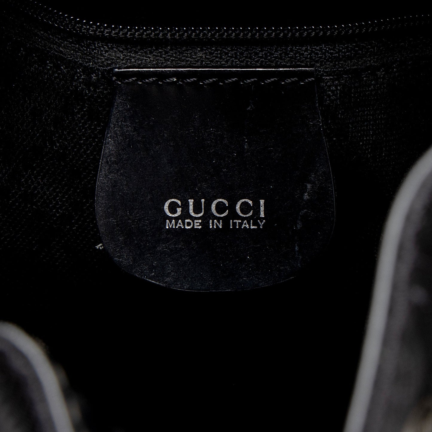 Gucci Vintage Nylon Bamboo Drawstring Bucket Bag