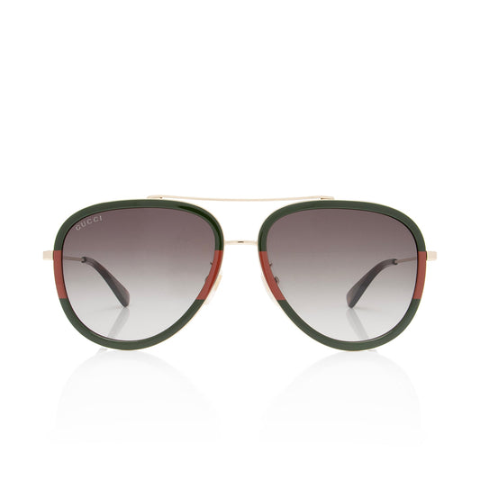 Gucci Web Aviator Sunglasses (SHF-1XOzks)