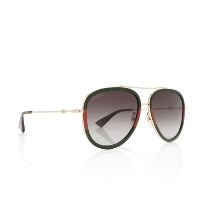 Gucci Web Aviator Sunglasses (SHF-1XOzks)