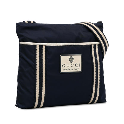 Gucci Web Crest Nylon Crossbody (SHG-RAJYVJ)
