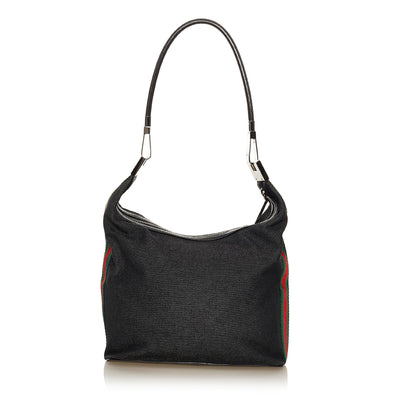 Gucci Web Denim Shoulder Bag (SHG-34386)