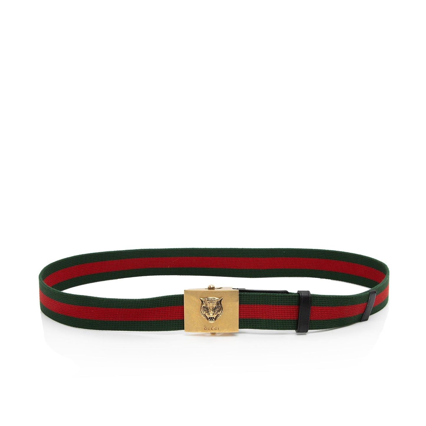 Gucci Web Feline Buckle Belt - Size 40 / 100 (SHF-Imw5gg)