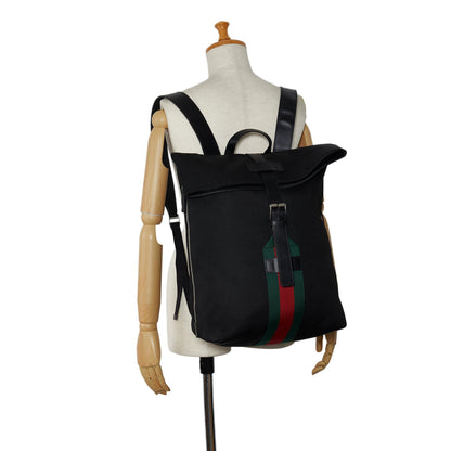 Gucci Web Fold Over Techno Backpack