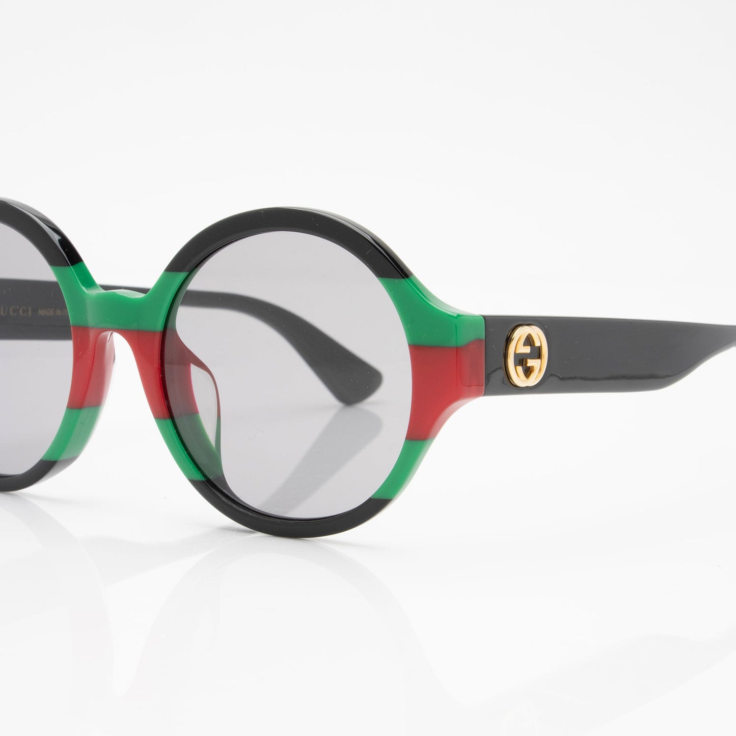 Gucci Web Interlocking G Round Sunglasses (SHF-sHqrSL)