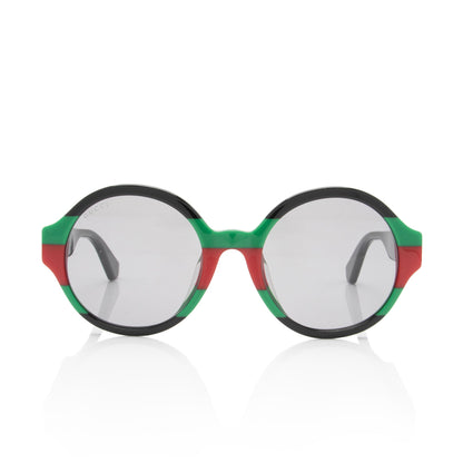 Gucci Web Interlocking G Round Sunglasses (SHF-sHqrSL)