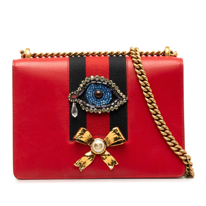 Gucci Web Peony Shoulder Bag (SHG-SqJUEA)