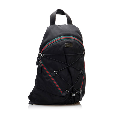 Gucci Web Zipper Line Backpack (SHG-jjq8zD)