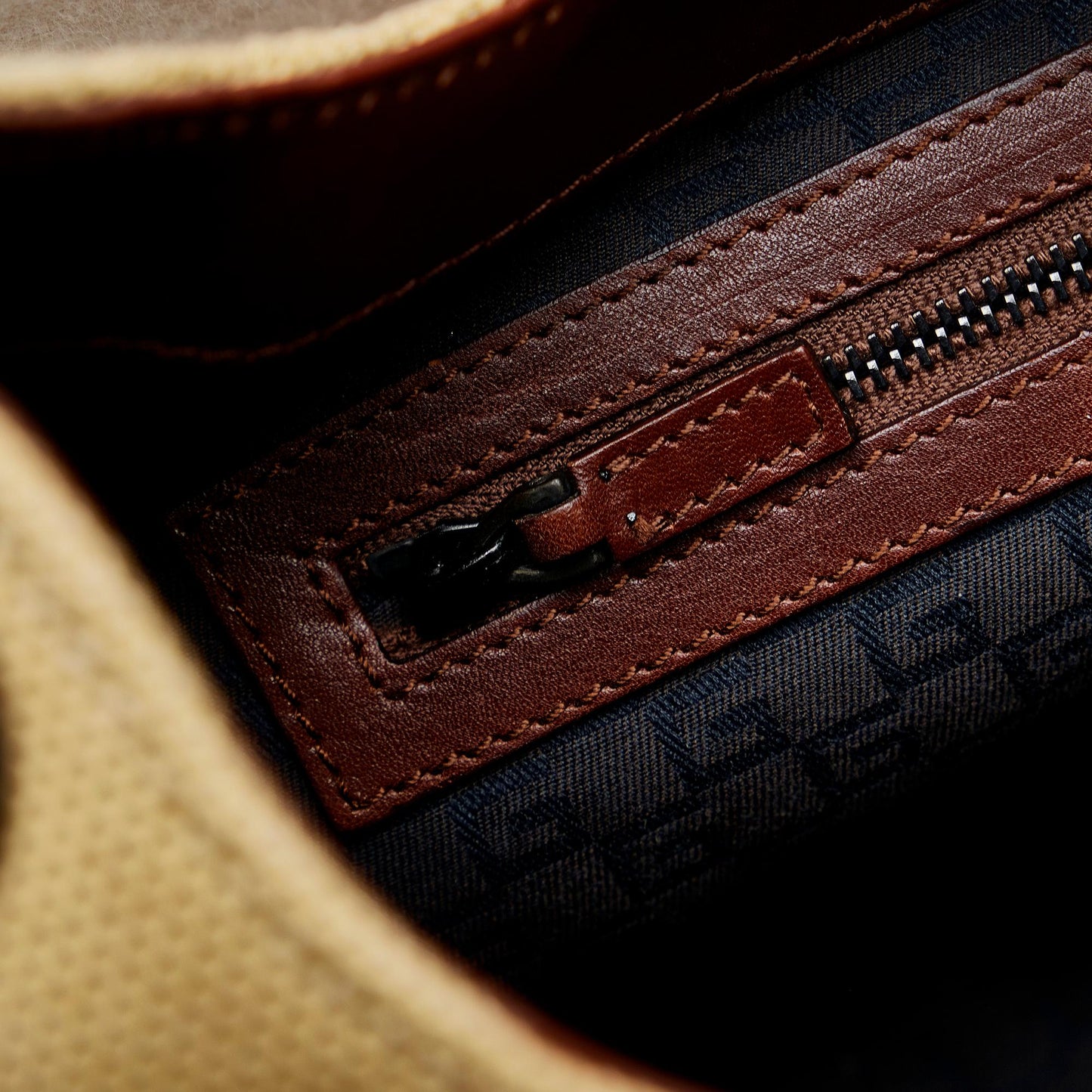 Gucci Wood Handle Canvas Handbag (SHG-zB1eEr)