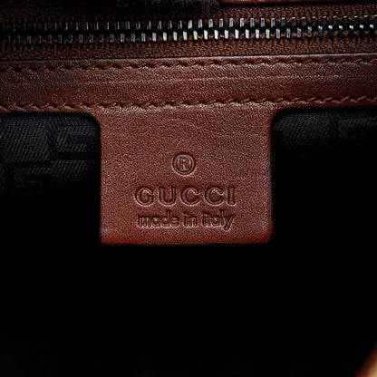 Gucci Wood Handle Canvas Handbag (SHG-zB1eEr)