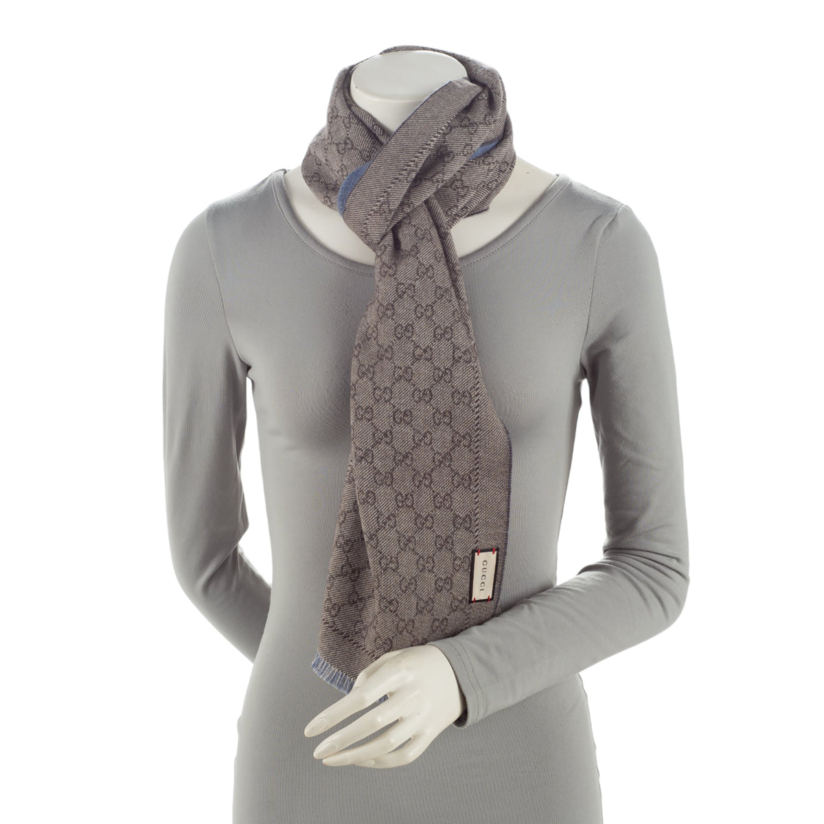 Gucci Wool GG Reversible Scarf (SHF-s2SGhv)